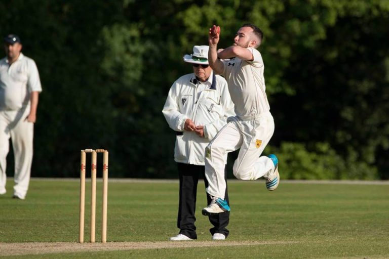 Captain George Read helping defend the Martlets first-innings total