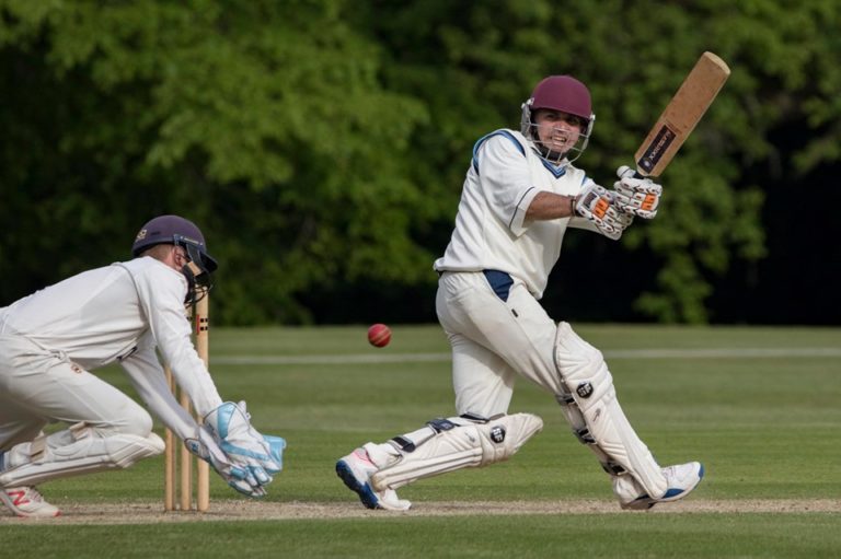 Martlets stalwart Michael Murray, who is this year playing in his 25th consecutive season of league cricket, glancing the ball to leg on his way to 23* against Brighton Brunswick (picture: Malcolm Lamb)