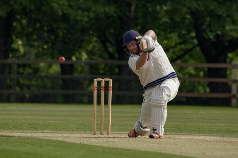 Peter Lamb puts Brighton Brunswick to the sword . . . but only after Tom Haynes had made 176 for the opposition! (Picture: Malcolm Lamb)