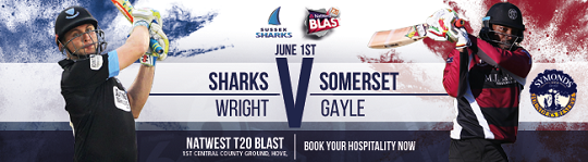 T20 Blast – Wright v Gale – 1 June at Hove